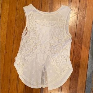 Free people lace tank top